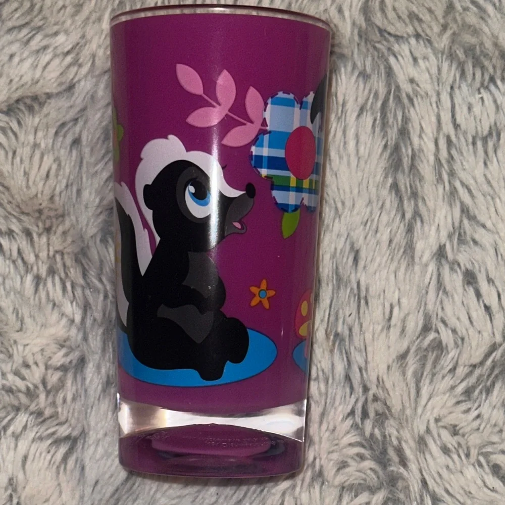 Disney Store Bambi‎ Set of 4 Cups Glasses Thumper Miss Bunny Flower